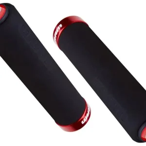 Autentyczny Chwyty kierownicy Sram czarne z czerwoną obejmą i korkami