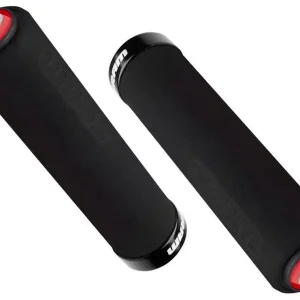 Chwyty kierownicy Sram 129mm czarne z czarną obejmą i korkami Oryginalny