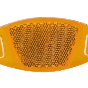 Odblask na koło na zatrzask pomarańczowy owalny Zwrot pieniędzy