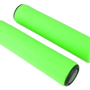 Oryginalny Chwyty kierownicy Author AGR Silicone Elite 129 mm, zielone fluo