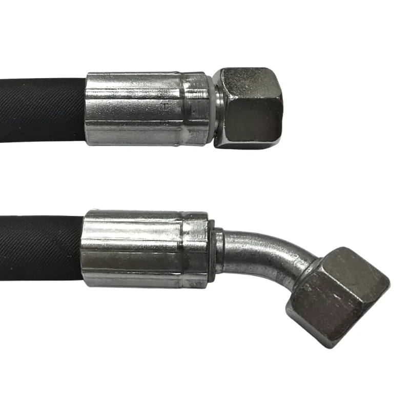 Autentyczny Przewód Hydrauliczny DN10 1SN M18x1.5 DKOL-DKOL45 6050mm 180bar