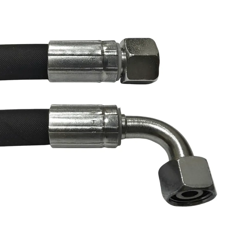 Bezpieczna płatność Przewód Hydrauliczny DN10 2SN M18x1.5 DKOL-DKOL90 9750mm 330bar