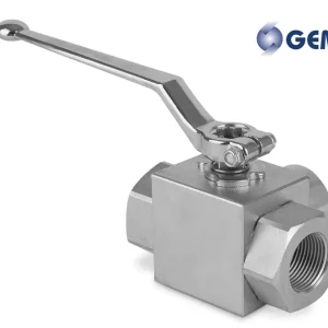 Zawór kulowy odcinający 3-drogowy 1"1/4 BSP DN25 typ "T" 350Bar GEAGGR63011A000 (bez otworów montażowych) - Gemels Autentyczny