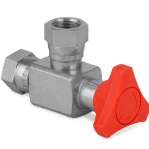 Zawór odcinający do manometru 1/4” F-FG 90° ES09GFZL - Minipress Bezpieczna płatność