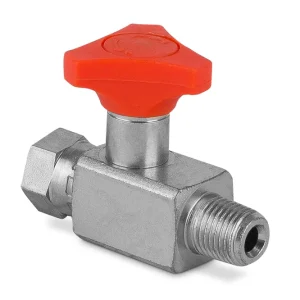 Zawór odcinający do manometru 1/4” M-F liniowy ES180ZL - Minipress Oferta