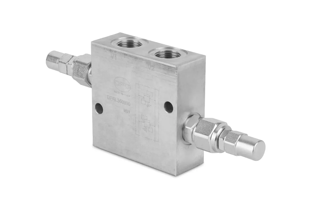 Zawór przeciążeniowy w ukł. krzyżowym 1/2” BSP 35 l./min. 40-210 bar kapturek DPRF350320C - OFC - OMPI Szybka dostawa
