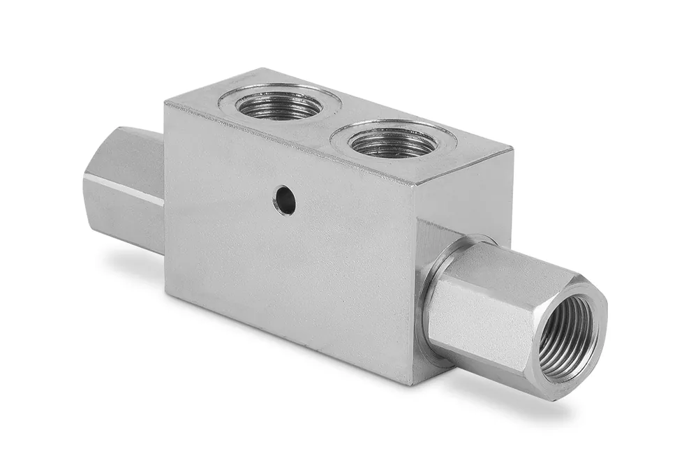 Zawór zwrotny bliźniaczy sterowany 3/4" BSP 120l./min. 300Bar otw. montaż. LVDT04 - OFC - OMPI Oferta limitowana