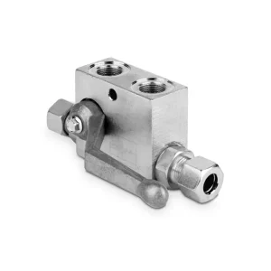 Zawór zwrotny sterowany pojedynczy+ by-pass - DIN2353 3/8" BSP D15 prawy 50l./min. 300 bar stal VRPSE02AR - MTC / Walvoil Darmowa dostawa