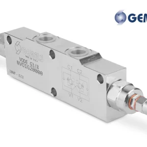 Zawór zwrotny sterowany przeciążeniowy bliźniaczy 3/8" 40l./min. 30-350bar stal kapturek NV01G020000 - Gemels Oferta limitowana