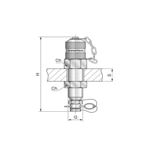 Złącze pomiarowa grodziowa M16x2 zatyczka metal. S123PPIB0C - Minipress Wysoka jakość