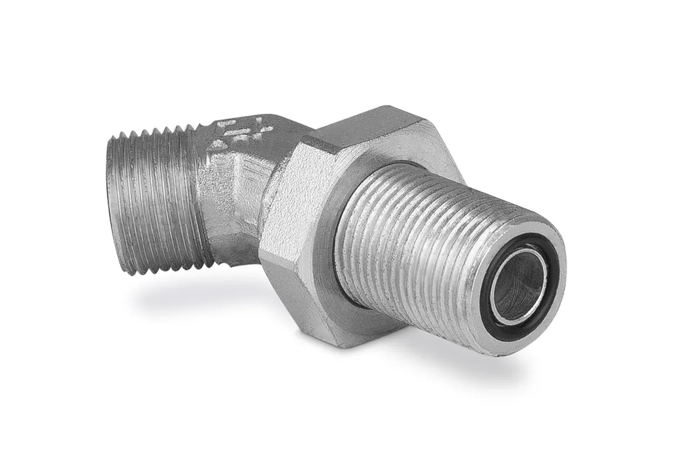 Złączka kolankowa 45 st.grodziowa 13/16 ORFSz przeciwnakrętką 404503 - CAST Darmowa dostawa