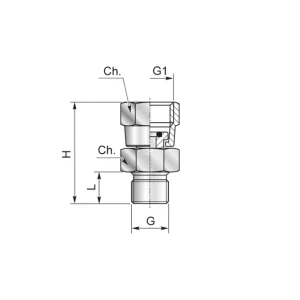 Złączka pośrednia M/F 1/4" x 1/4" 1814M000 - Minipress Bezpieczna płatność