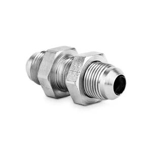 Bezpieczna płatność Złączka prosta grodziowa z przeciwnakrętką 1/2” JIC 5110-05 - IMM / Interpump