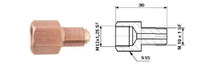 Szybka dostawa ŁĄCZNIK PRZEWODÓW HAMULCOWYCH 88-21 Wewnętrzny M12x1.25SF + Zewnętrzny M10x1SF