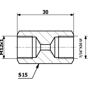 Najlepsza cena Łącznik Przewodów Hamulcowych Wew. 12x1 SF - Wew. 7/16"x20 SF