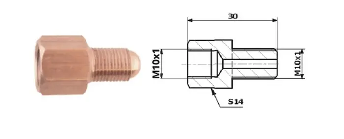 Szybka dostawa Łącznik Przewodów Hamulcowych Wew. M10x1 SF + Zew. M10x1 SF 87-3