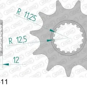 AFAM 97200-09 Zębatka napędowa przednia motocyklowa Stalowa Niska cena