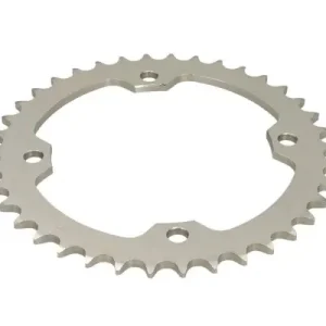 Wysoka jakość AFAM Zębatka Napędzana Tylna MOTO 12407-38 (38 zębów) Stalowa Ocynkowana Srebrna