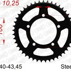 AFAM Zębatka Napędzana Tył MOTO 41 Zębów STALOWA CZARNA 35800-41 Wyprzedaż