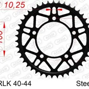 AFAM Zębatka Napędzana Tył MOTO 40 Zębów STALOWA CZARNA 35808RLK-40 Promocja