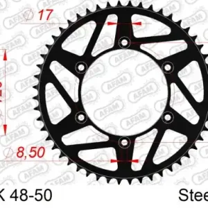 AFAM ZĘBATKA NAPĘDZANA TYŁ MOTO STALOWA CZARNA Wysoka jakość