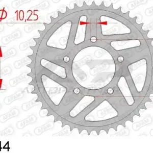 AFAM ZĘBATKA NAPĘDZANA TYŁ MOTO STALOWA OCYNKOWANA SREBRNA Wysoka jakość
