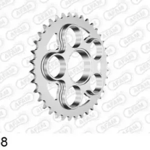 AFAM Zębatka napędzana tył Moto Stalowa Ocynkowana Srebrna 50611-38 Ostatnia szansa