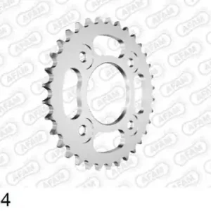 AFAM Zębatka napędzana tył, stalowa ocynkowana srebrna 10117-34 Oferta limitowana