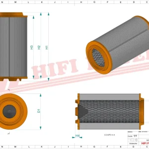 Filtr powietrza SA 17365 - HIFI FILTER Nowość