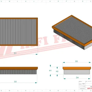 Filtr powietrza SA 7005 - HIFI FILTER Premium
